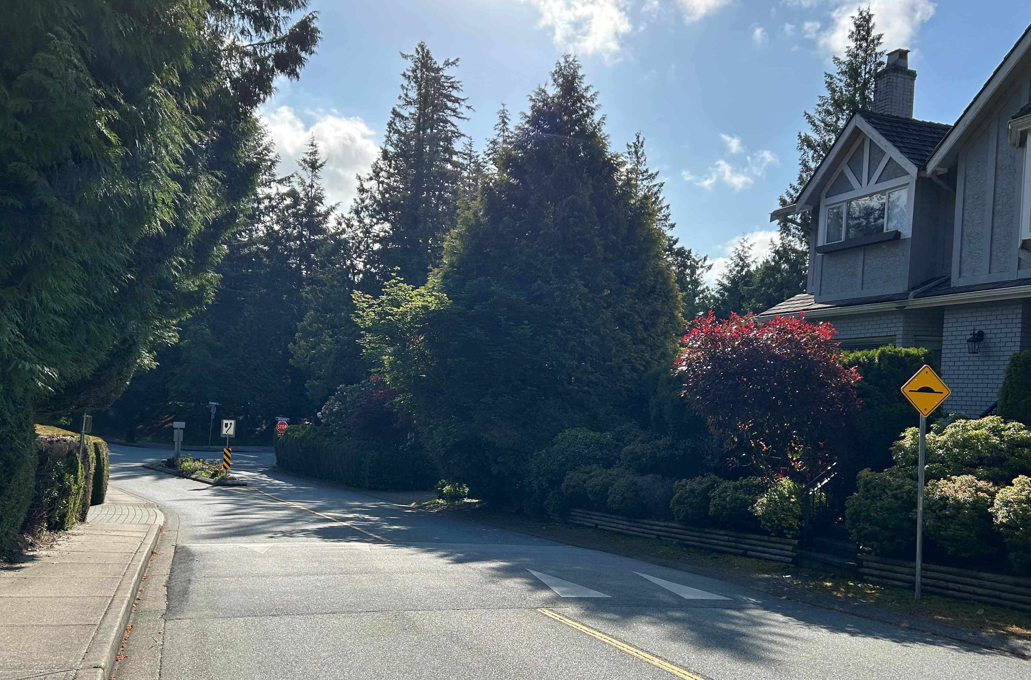 Traffic calming - speed hump
